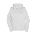 Felpa Promo Zip cappuccio Lady bianco / XS - personalizzabile con logo