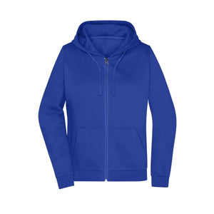 Felpa Promo Zip cappuccio Lady blu / XS - personalizzabile con logo