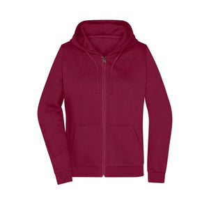 Felpa Promo Zip cappuccio Lady bordeaux / XS - personalizzabile con logo