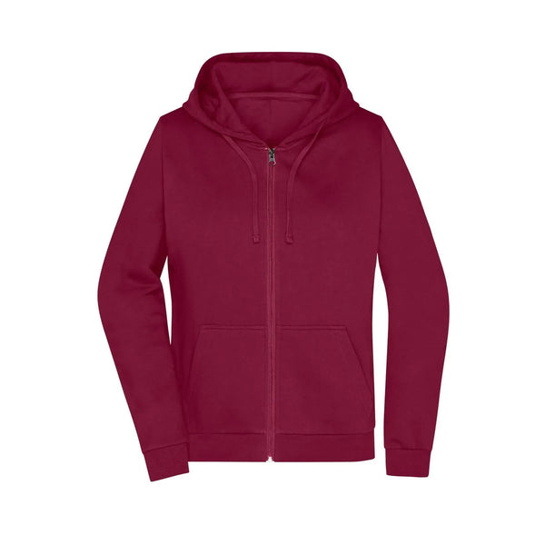 Felpa Promo Zip cappuccio Lady bordeaux / XS - personalizzabile con logo