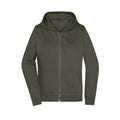 Felpa Promo Zip cappuccio Lady dark-grey / XS - personalizzabile con logo