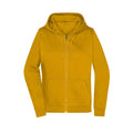 Felpa Promo Zip cappuccio Lady giallo / XS - personalizzabile con logo