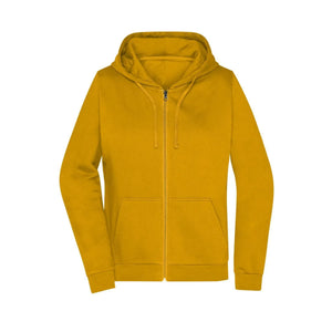 Felpa Promo Zip cappuccio Lady giallo / XS - personalizzabile con logo