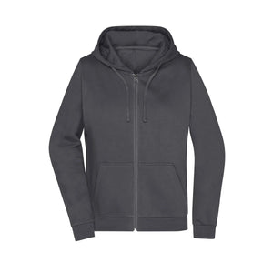 Felpa Promo Zip cappuccio Lady graphite / XS - personalizzabile con logo