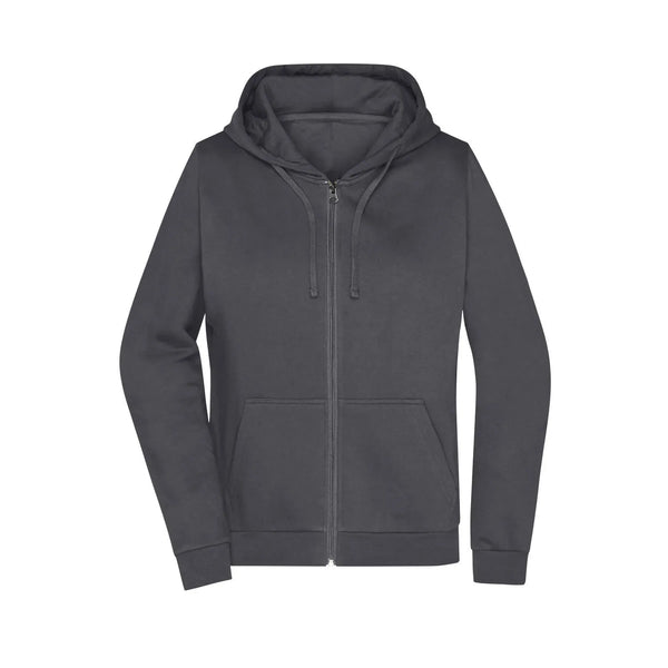 Felpa Promo Zip cappuccio Lady graphite / XS - personalizzabile con logo