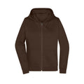 Felpa Promo Zip cappuccio Lady marrone / XS - personalizzabile con logo