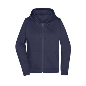 Felpa Promo Zip cappuccio Lady navy / XS - personalizzabile con logo