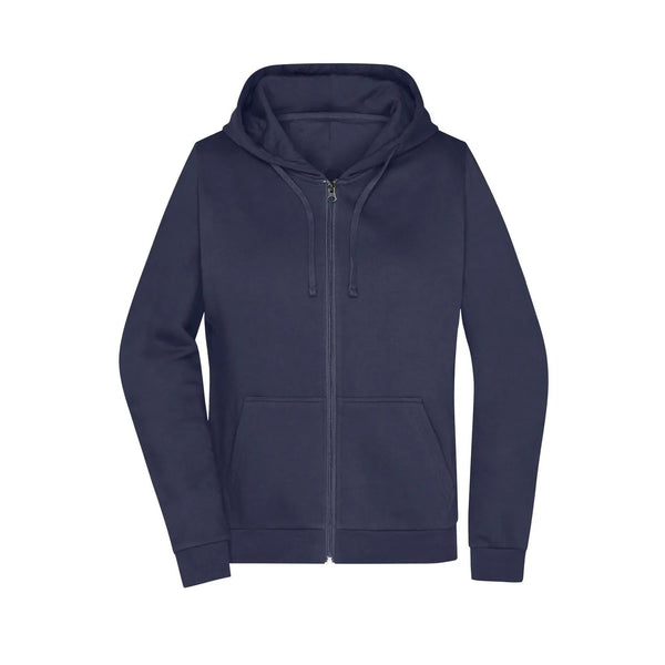 Felpa Promo Zip cappuccio Lady navy / XS - personalizzabile con logo