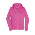 Felpa Promo Zip cappuccio Lady rosa / XS - personalizzabile con logo