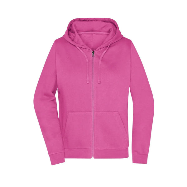 Felpa Promo Zip cappuccio Lady rosa / XS - personalizzabile con logo