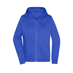 Felpa Promo Zip cappuccio Lady royal / XS - personalizzabile con logo