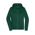 Felpa Promo Zip cappuccio Lady verde / XS - personalizzabile con logo