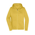 Felpa Promo Zip cappuccio Lady yellow / XS - personalizzabile con logo