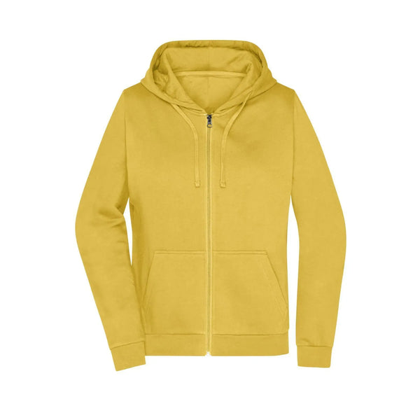 Felpa Promo Zip cappuccio Lady yellow / XS - personalizzabile con logo