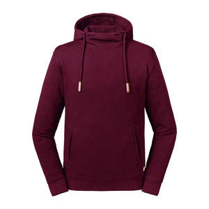 Felpa Pure Organic High Collar bordeaux / XS - personalizzabile con logo