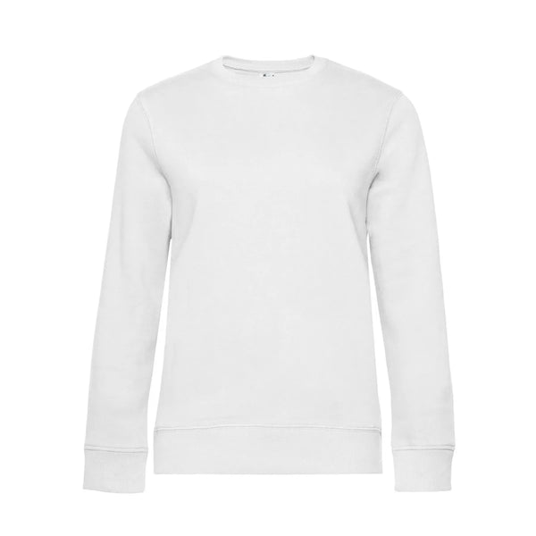Felpa QUEEN Crew Neck bianco / XS - personalizzabile con logo