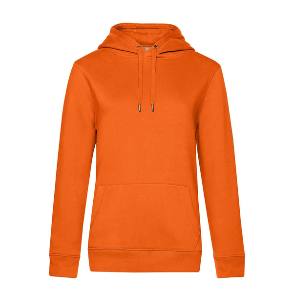 Felpa QUEEN Hooded arancione / XS - personalizzabile con logo