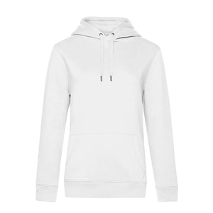 Felpa QUEEN Hooded bianco / XS - personalizzabile con logo