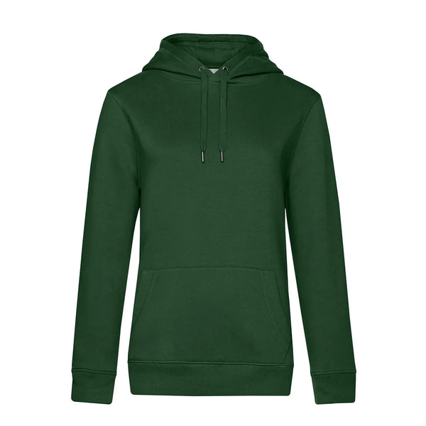 Felpa QUEEN Hooded bottle green / XS - personalizzabile con logo