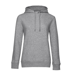 Felpa QUEEN Hooded heather grey / XS - personalizzabile con logo