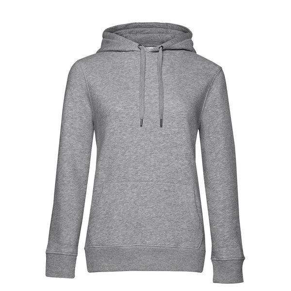 Felpa QUEEN Hooded heather grey / XS - personalizzabile con logo