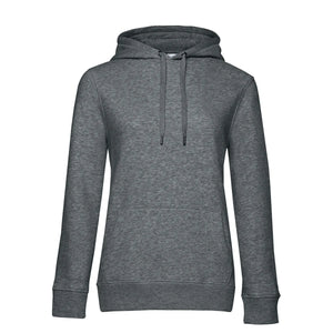 Felpa QUEEN Hooded heather mid grey / XS - personalizzabile con logo