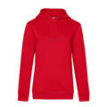 Felpa QUEEN Hooded rosso / XS - personalizzabile con logo