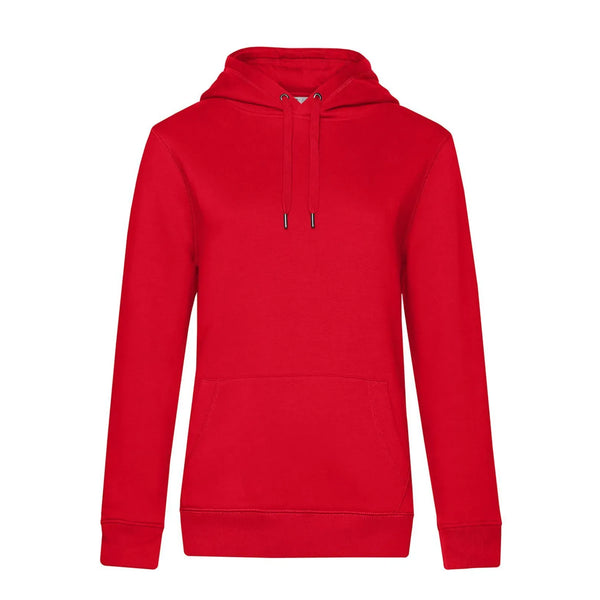 Felpa QUEEN Hooded rosso / XS - personalizzabile con logo