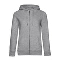 Felpa QUEEN Zipped Hood heather grey / XS - personalizzabile con logo