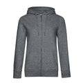 Felpa QUEEN Zipped Hood heather mid grey / XS - personalizzabile con logo