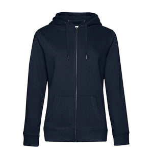 Felpa QUEEN Zipped Hood navy blue / XS - personalizzabile con logo