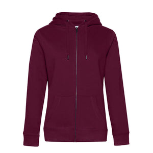 Felpa QUEEN Zipped Hood rosa / XS - personalizzabile con logo