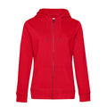 Felpa QUEEN Zipped Hood rosso / XS - personalizzabile con logo