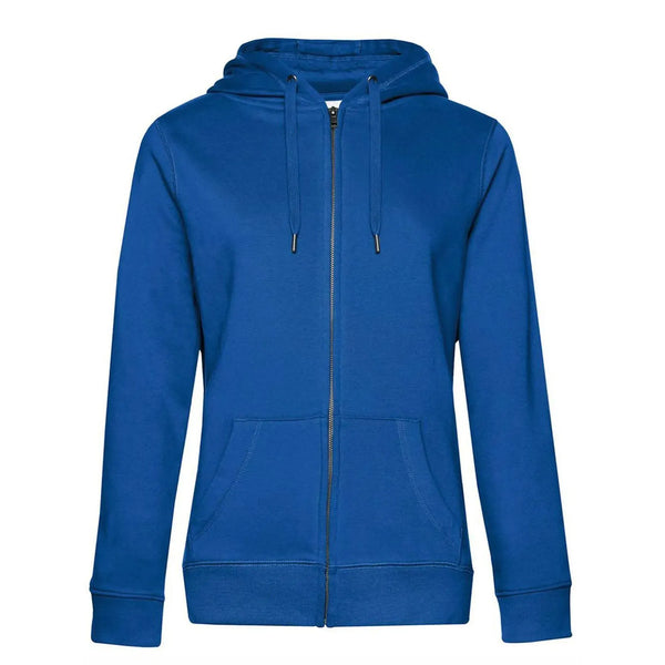 Felpa QUEEN Zipped Hood royal / XS - personalizzabile con logo