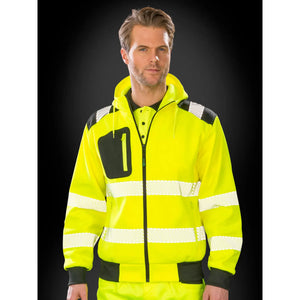 Felpa Recycled Robust con zip -  Safety cappuccio - personalizzabile con logo