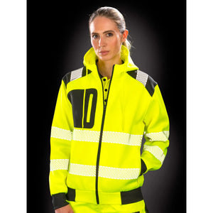 Felpa Recycled Robust con zip -  Safety cappuccio - personalizzabile con logo
