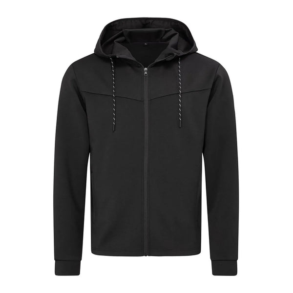 Felpa Recycled Scuba Men nero / S - personalizzabile con logo