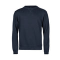 Felpa Ribbed Interlock Crew Neck blu / S - personalizzabile con logo