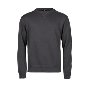 Felpa Ribbed Interlock Crew Neck grigio / S - personalizzabile con logo