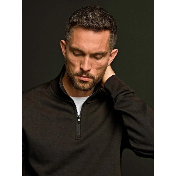 Felpa Ribbed Interlock Half Zip - personalizzabile con logo