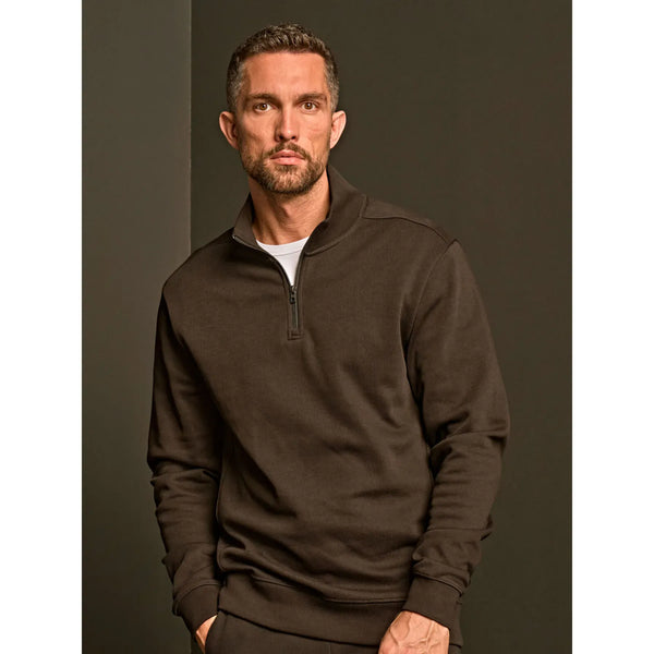 Felpa Ribbed Interlock Half Zip - personalizzabile con logo