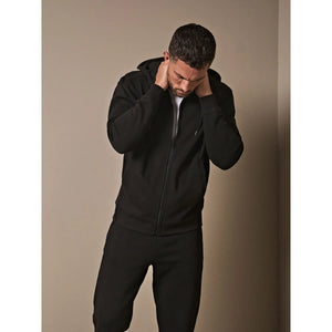 Felpa Ribbed Interlock Hooded Full Zip - personalizzabile con logo