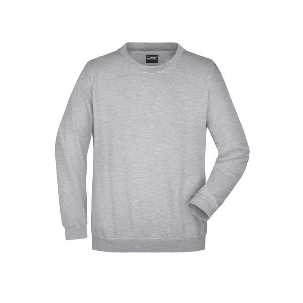 Felpa Round  Heavy grey-heather / S - personalizzabile con logo