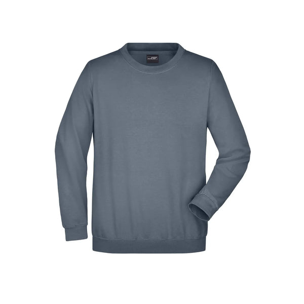 Felpa Round  Heavy grigio / S - personalizzabile con logo