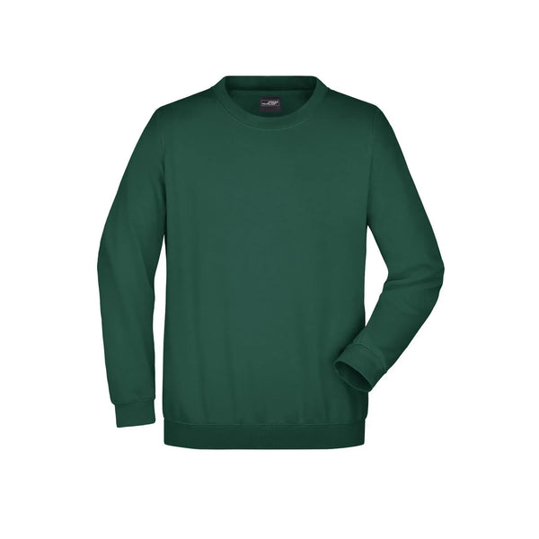 Felpa Round  Heavy verde / S - personalizzabile con logo