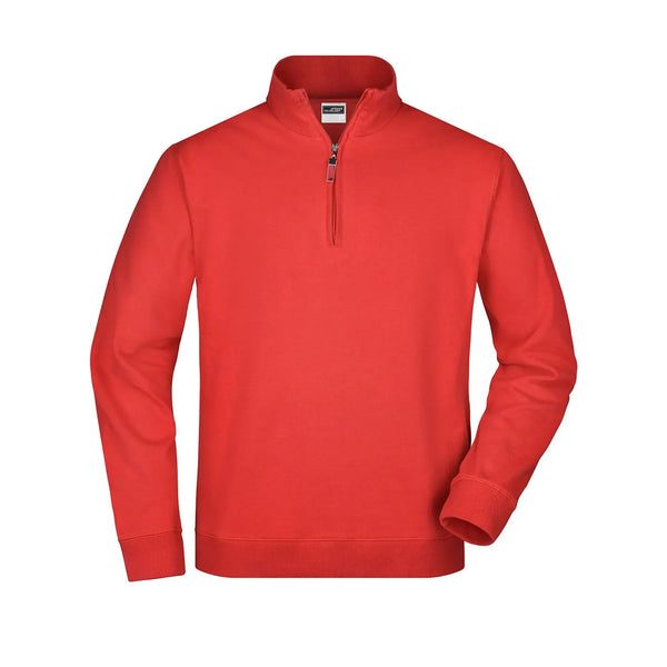 Felpa Round-neck Zip - personalizzabile con logo