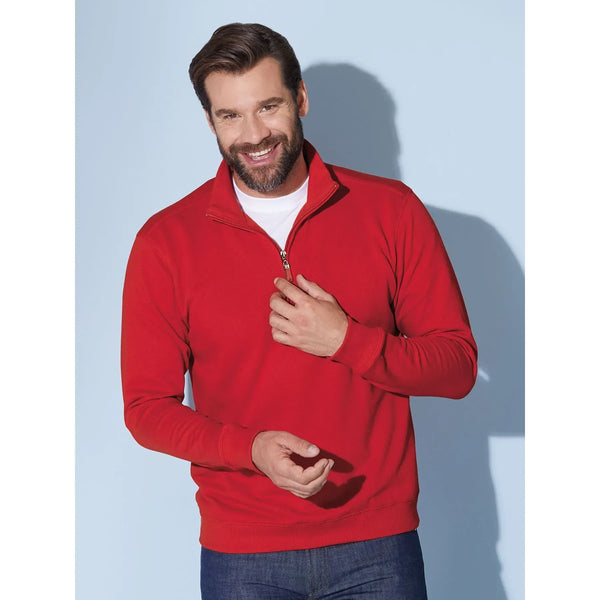 Felpa Round-neck Zip - personalizzabile con logo
