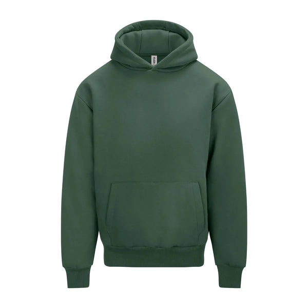 Felpa Signature Heavyweight Hoodie verde / XS - personalizzabile con logo