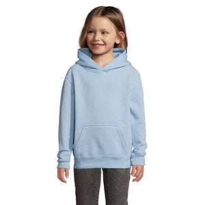 Felpa Slam Kids  Cappuccio azzurro / 3XL - personalizzabile con logo