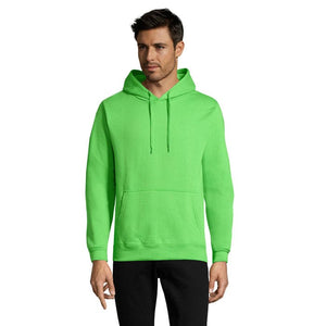 Felpa Snake  Uni Cappuccio verde calce / XS - personalizzabile con logo
